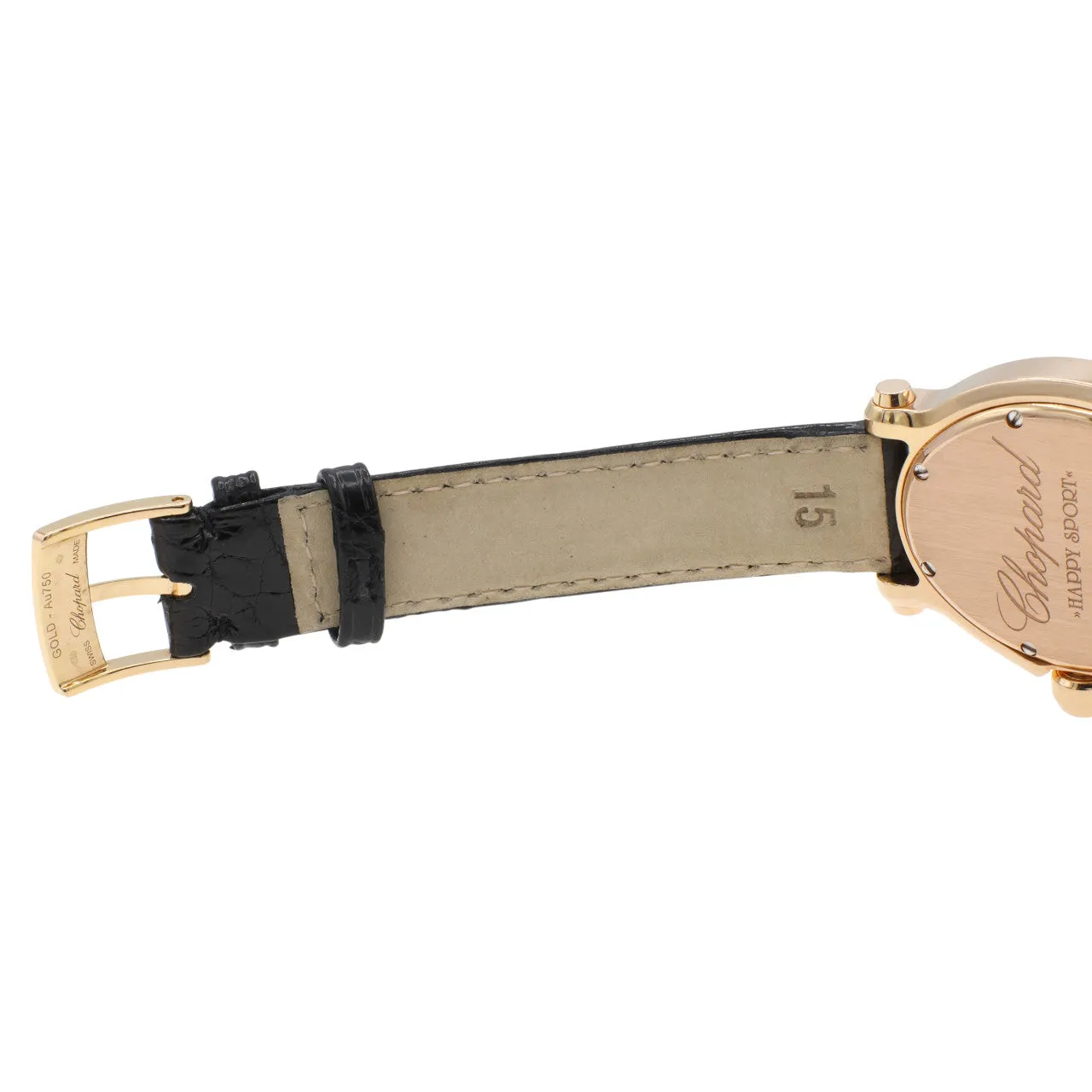 Chopard 18K Rose Gold Happy Sport Oval Quartz Ladies Watch 275350-5003
