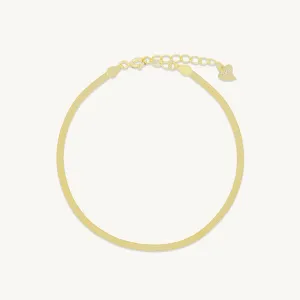 Classic Herringbone Chain Bracelet