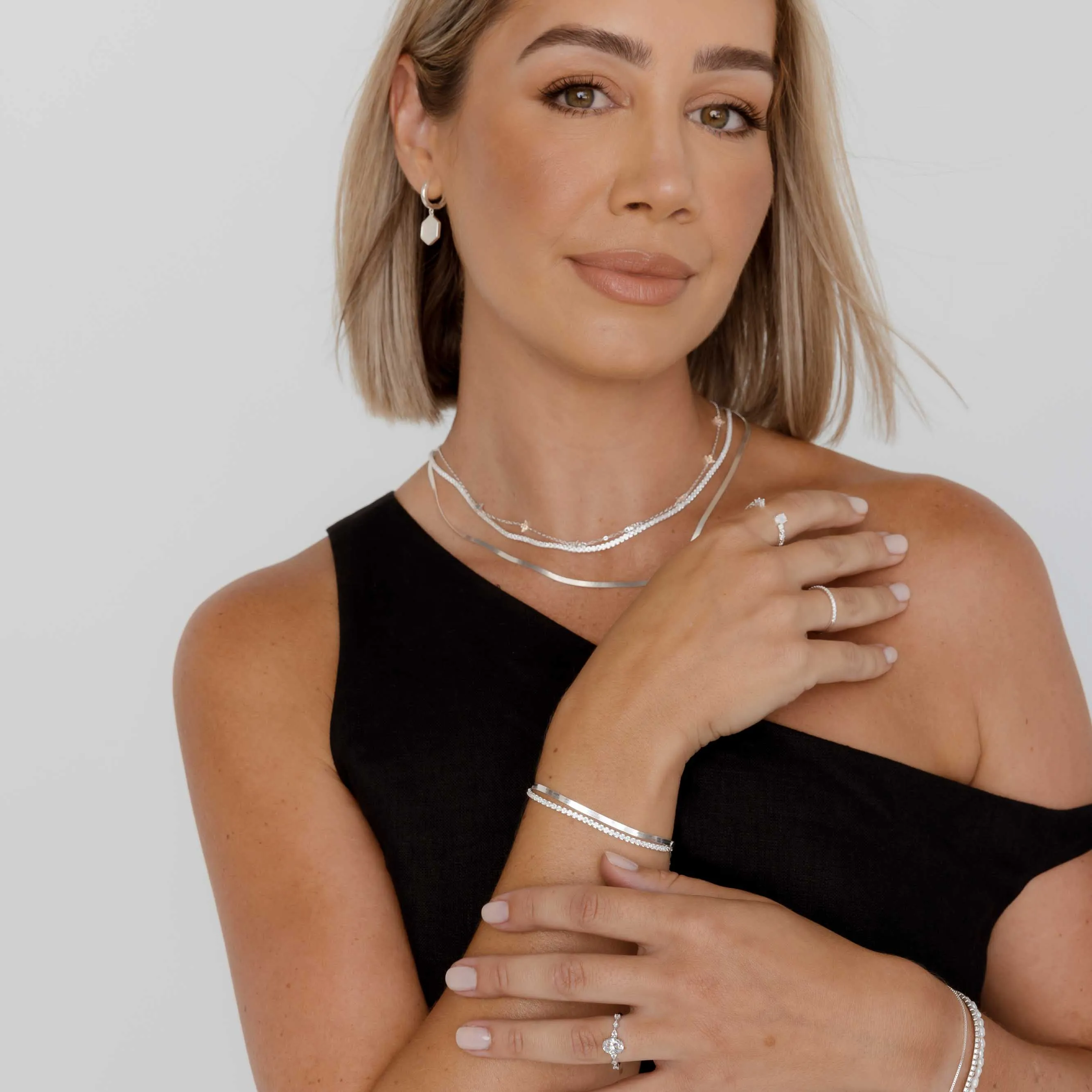 Classic Herringbone Chain Bracelet