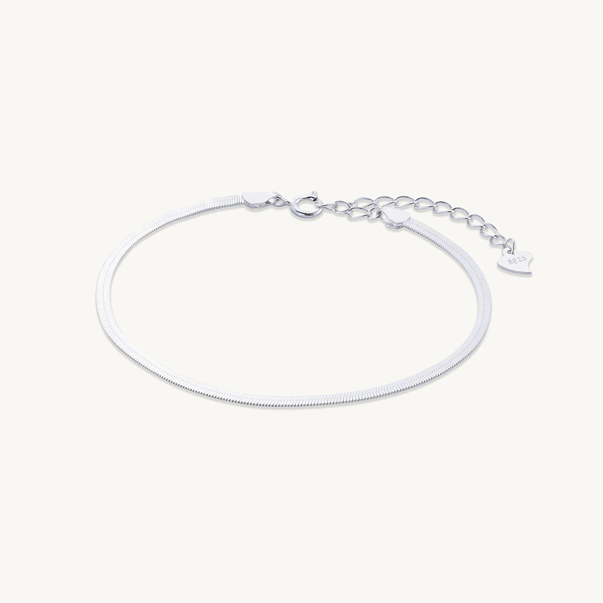 Classic Herringbone Chain Bracelet
