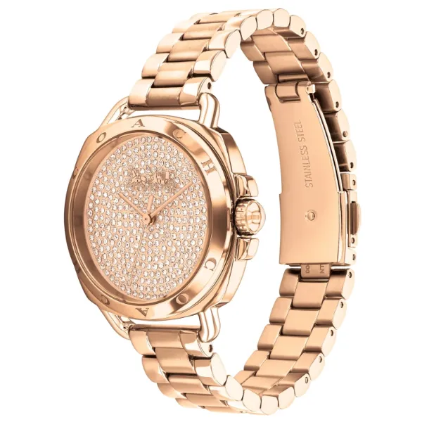 Coach Tatum Rose Gold Stainless Steel Rose Gold Dial Quartz Watch for Ladies - 14504168