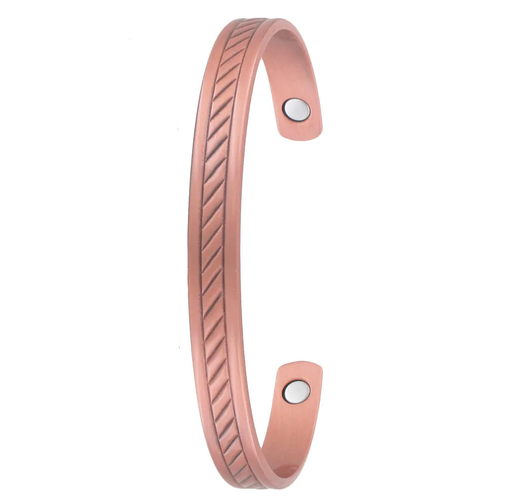 Copper Bracelet - Pressed Twist