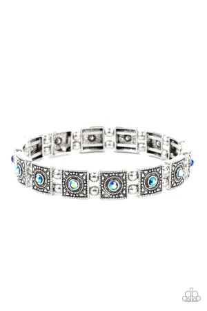Cosmic Conquest Blue Paparazzi Bracelet
