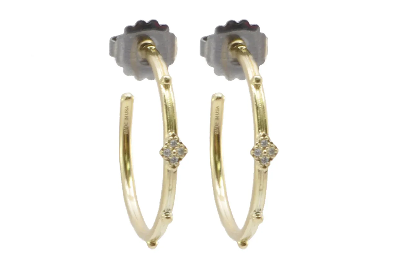 Crivelli and Granulation Hoop Earrings