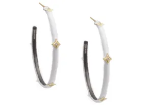 Crivelli Enamel Hoop Earrings
