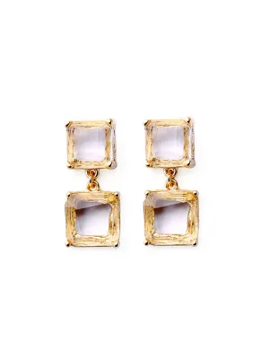 Crystal Geometric Earrings