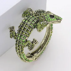 Crystal Rhinestone Crocodile/Alligator Embellished Bracelet