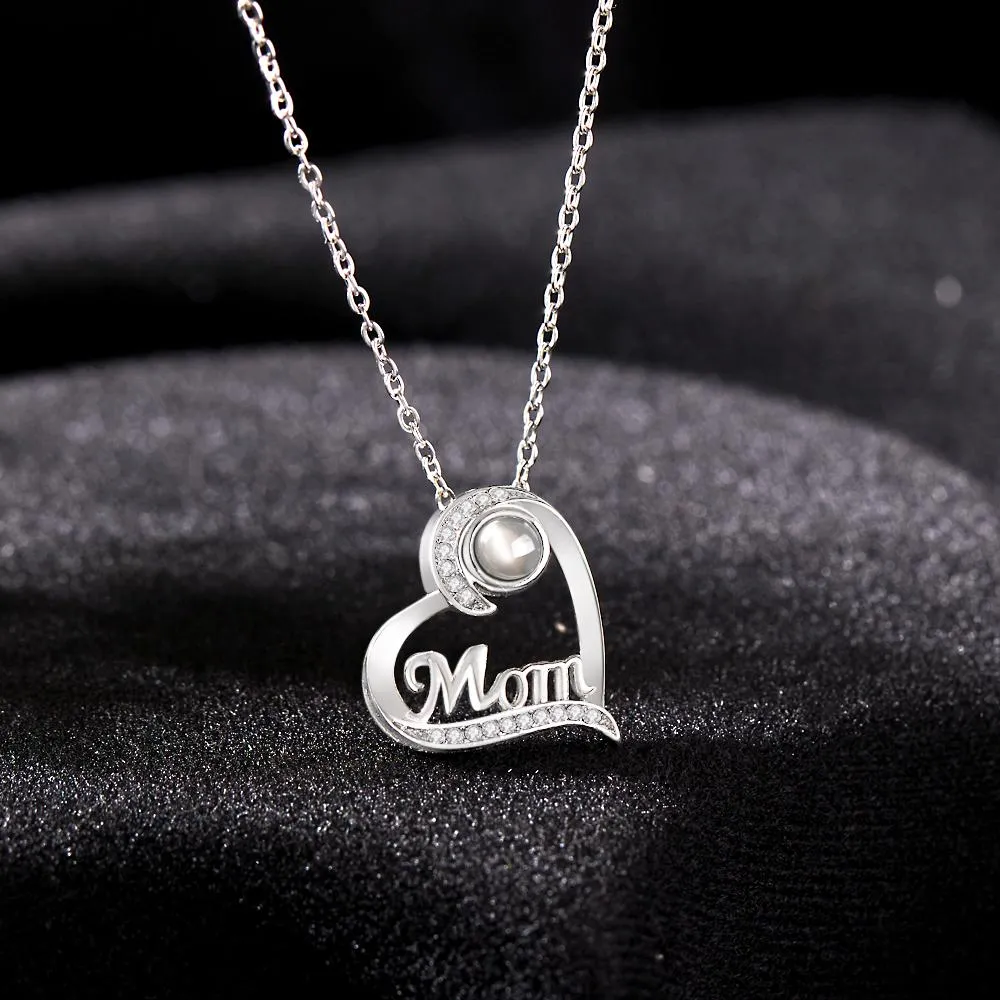 Custom Necklace Heart-shaped Gifts for Mum