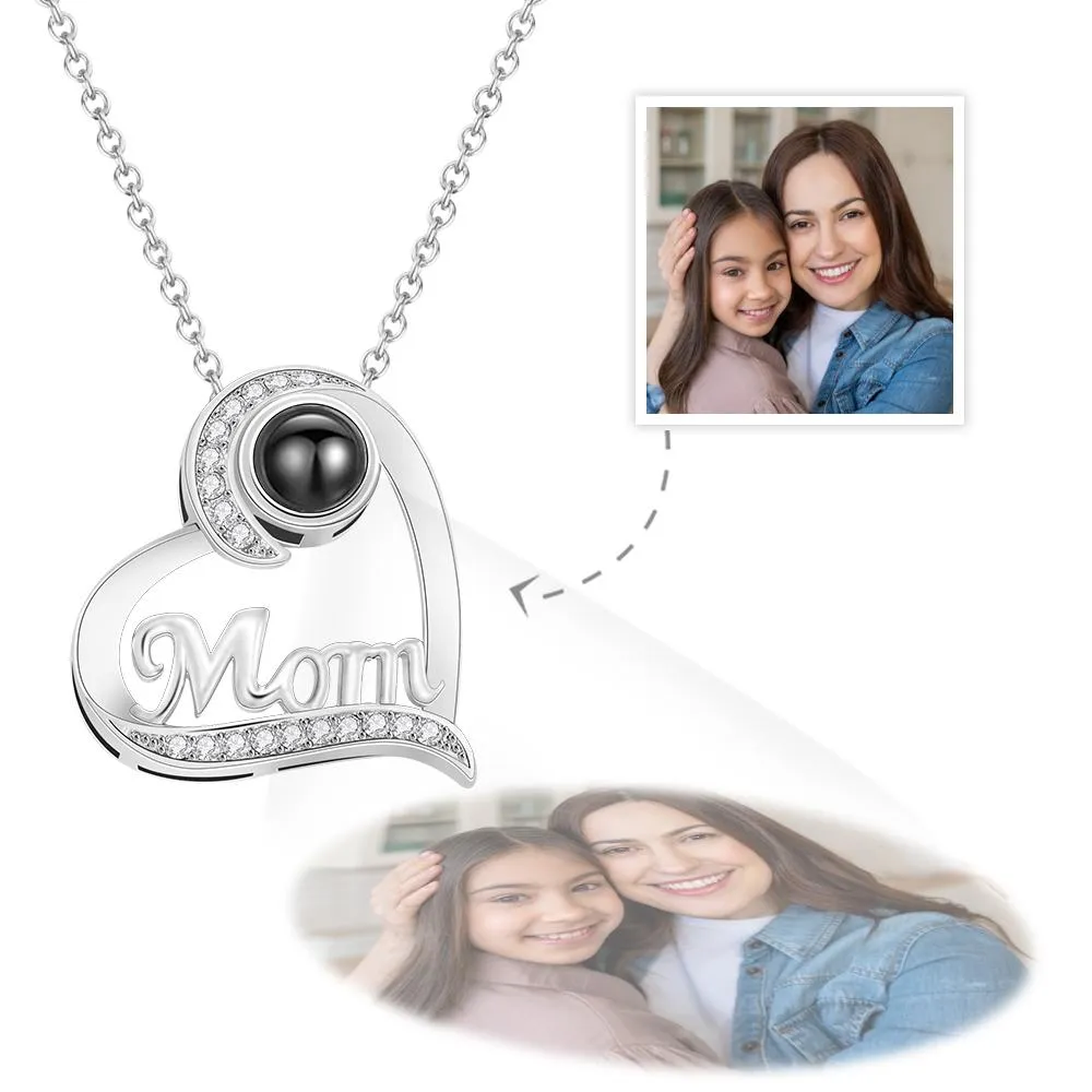Custom Necklace Heart-shaped Gifts for Mum