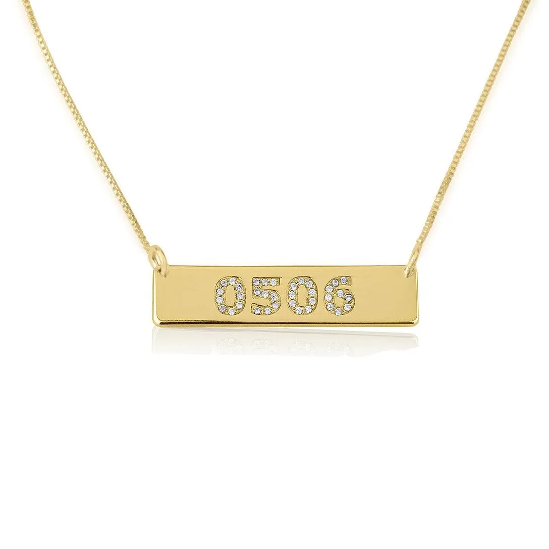 CZ Bar Necklace