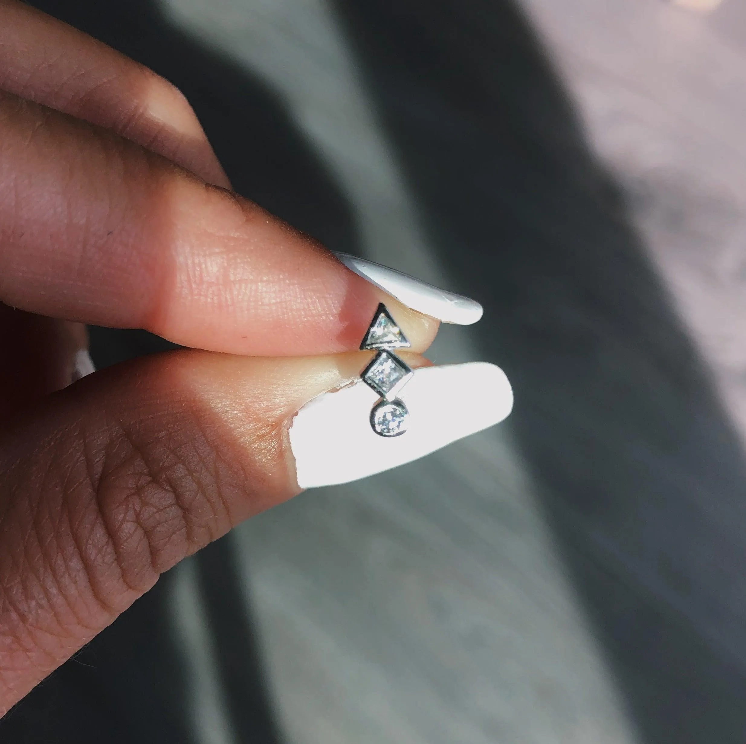 Dainty Stud Earrings | Geometric Shapes | 925 Sterling Silver