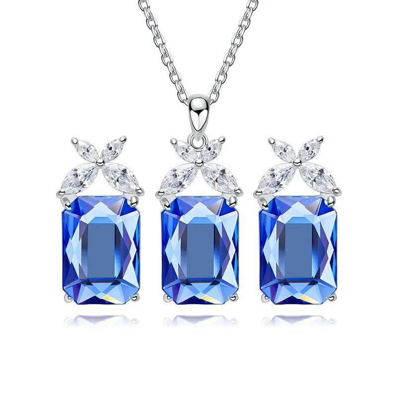 Davena 5 Colors Crystal Jewelry Set