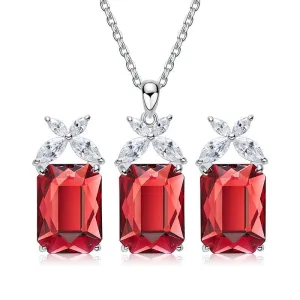 Davena 5 Colors Crystal Jewelry Set