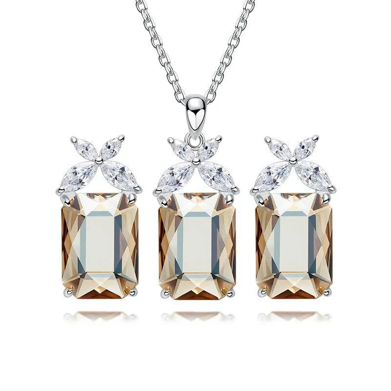 Davena 5 Colors Crystal Jewelry Set