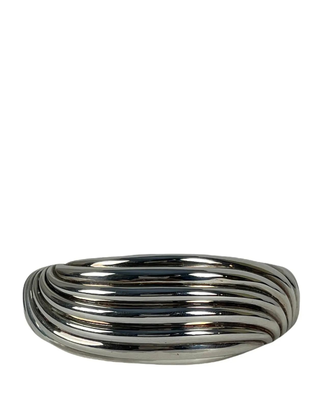 David Yurman Sterling Silver Sculpted Cable Hinge Bracelet