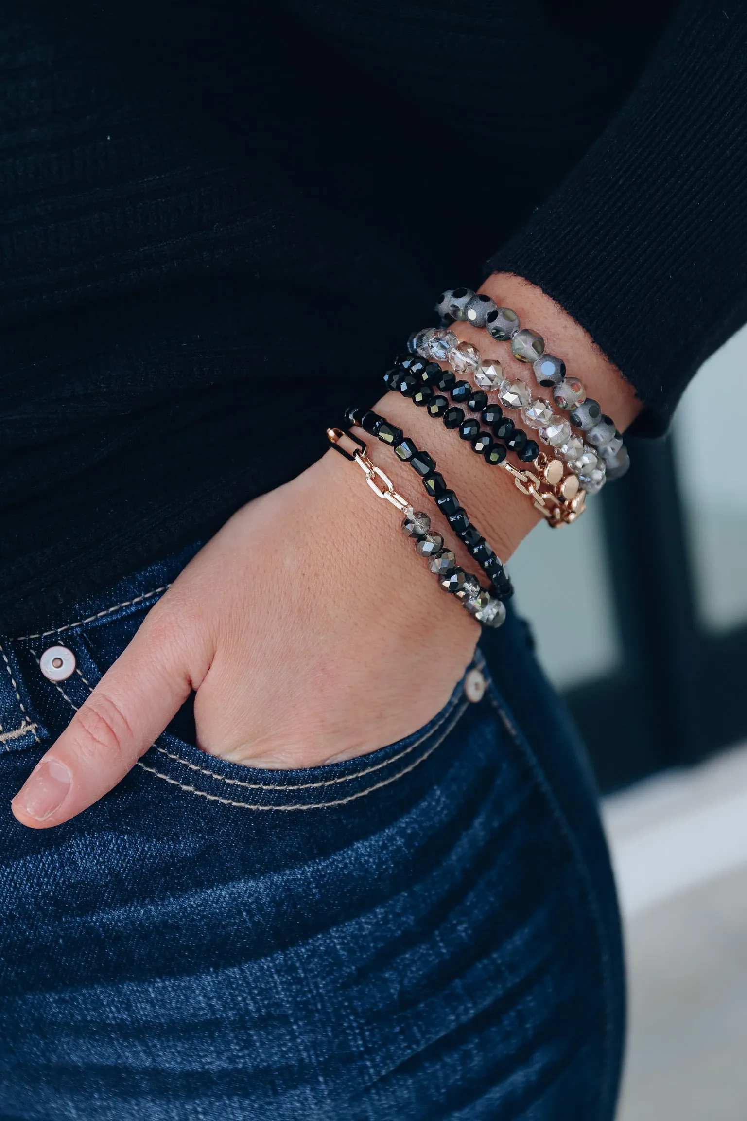 Day N' Night Bracelet Set - Black