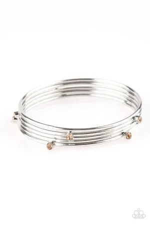 Delicate Decadence Brown Paparazzi Bracelet