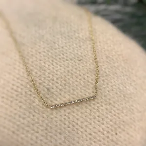 Diamond Bar Necklace