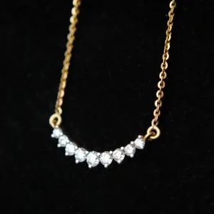 Diamond Curved Gradiant Mangalsutra Pendant (LP114)