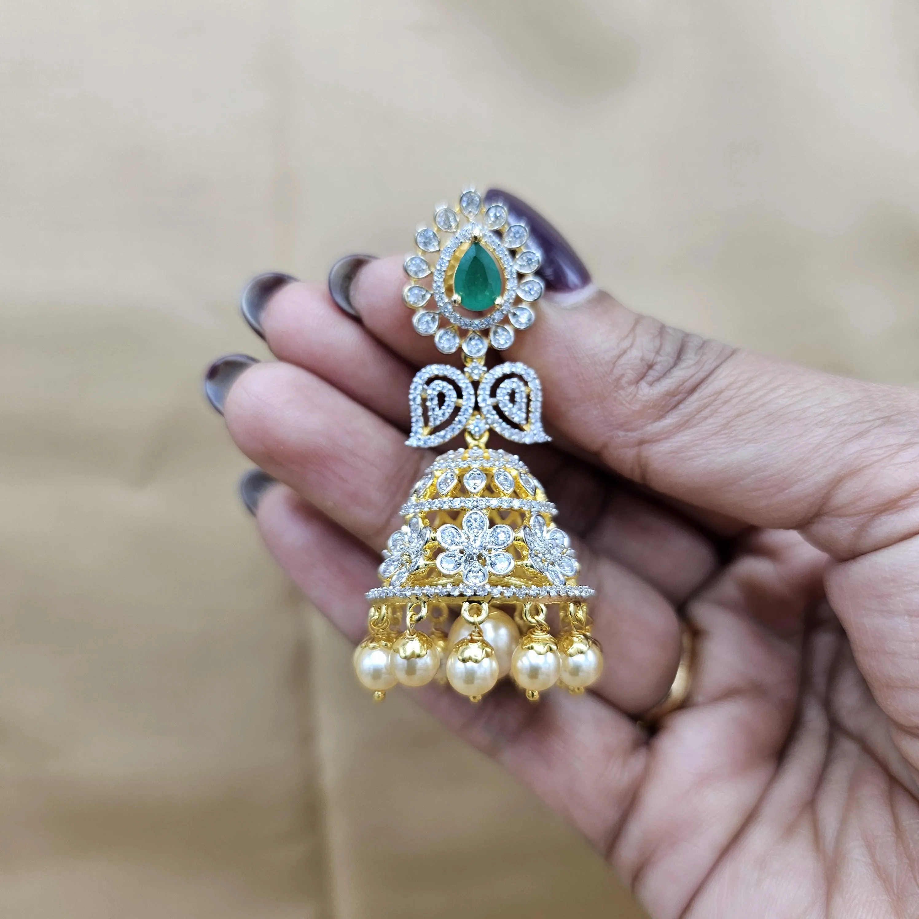 DIAMOND REP Jhumka