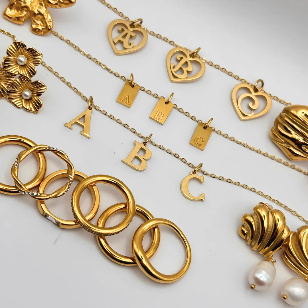 DOMINIQUE Initial Letter Necklace