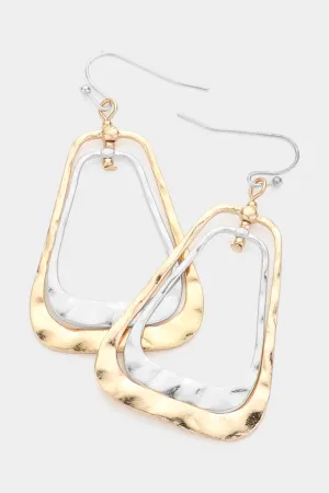 Double Layer Geometric Earrings