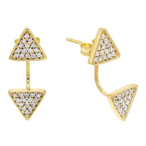 Double Triangle Stud Earring