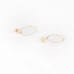 Earring Hoop with Star Gold Filled