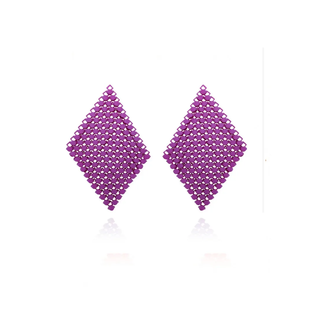 Earring Pendant's Popping Purple