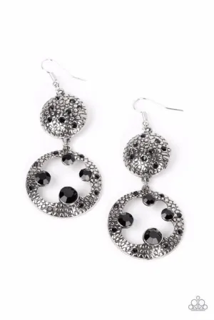 Eastern Entrada Black Earrings Paparazzi