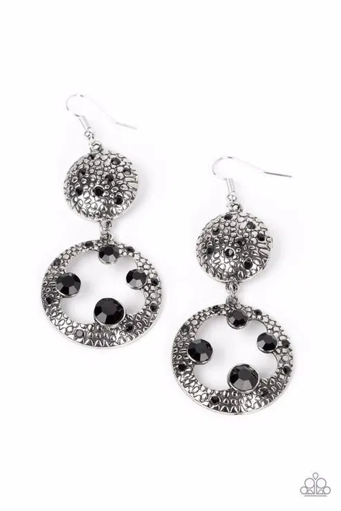 Eastern Entrada Black Earrings Paparazzi