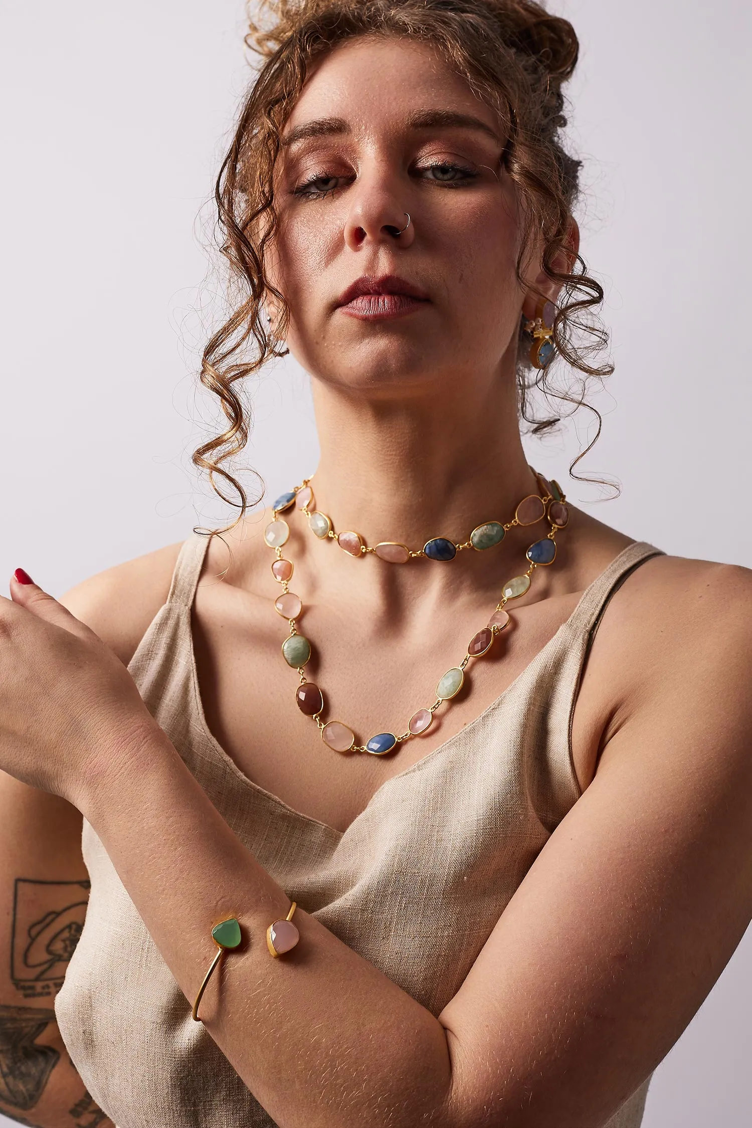 Elegant Brass Necklace - Taleed