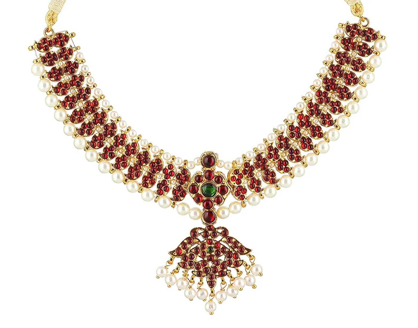 Elegant Mango Bharatanatyam Dance Jewellery Set - Golden Collections