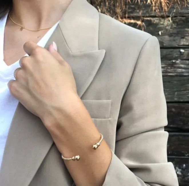 Enewton Classic Gold 3mm Bead Cuff