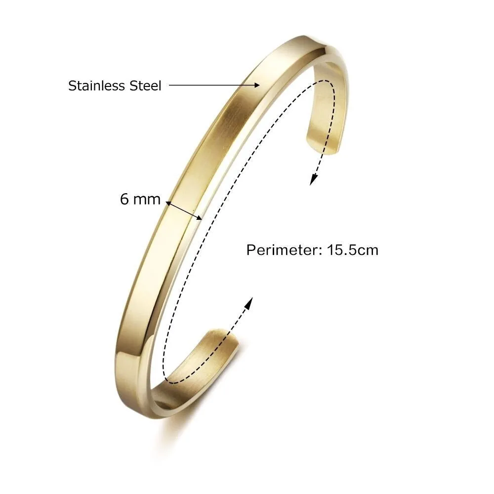 Engraved Name ID Bracelet For Women