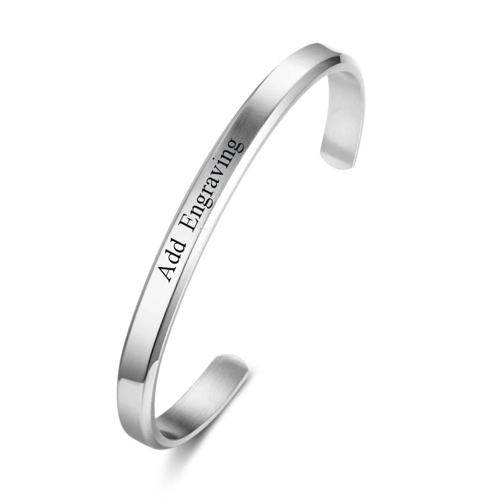 Engraved Name ID Bracelet For Women