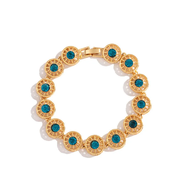 Fashion Gift Bracelet Artificial Rhinestone Alloy Bracelet