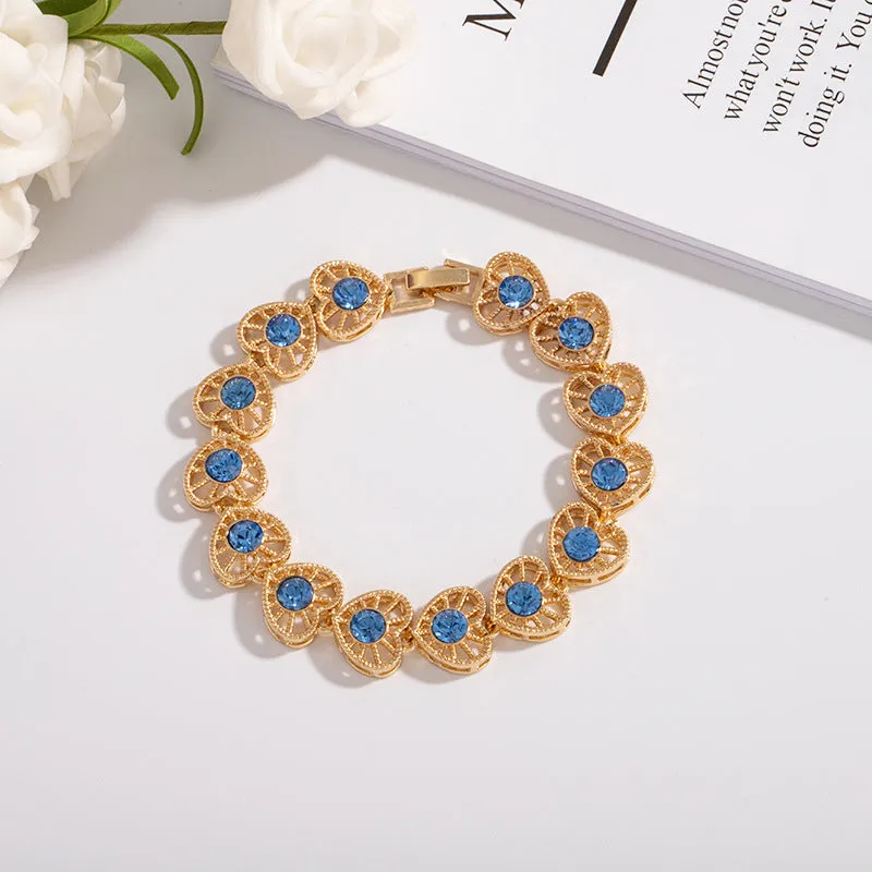 Fashion Gift Bracelet Artificial Rhinestone Alloy Bracelet