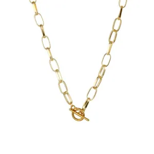 Fashion Thick Chain Toggle Clasp Necklaces