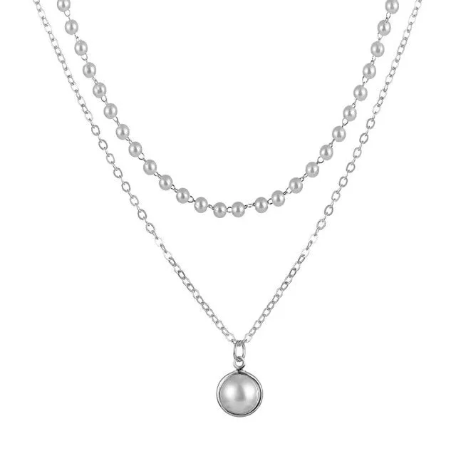 Fashion Thick Chain Toggle Clasp Necklaces