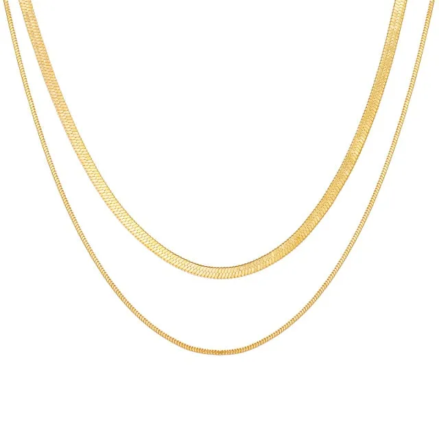 Fashion Thick Chain Toggle Clasp Necklaces