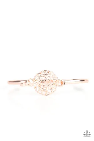 Filigree Fiesta Rose Gold Paparazzi Bracelet