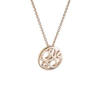 Flow Pendant Small 9ct Yellow Gold