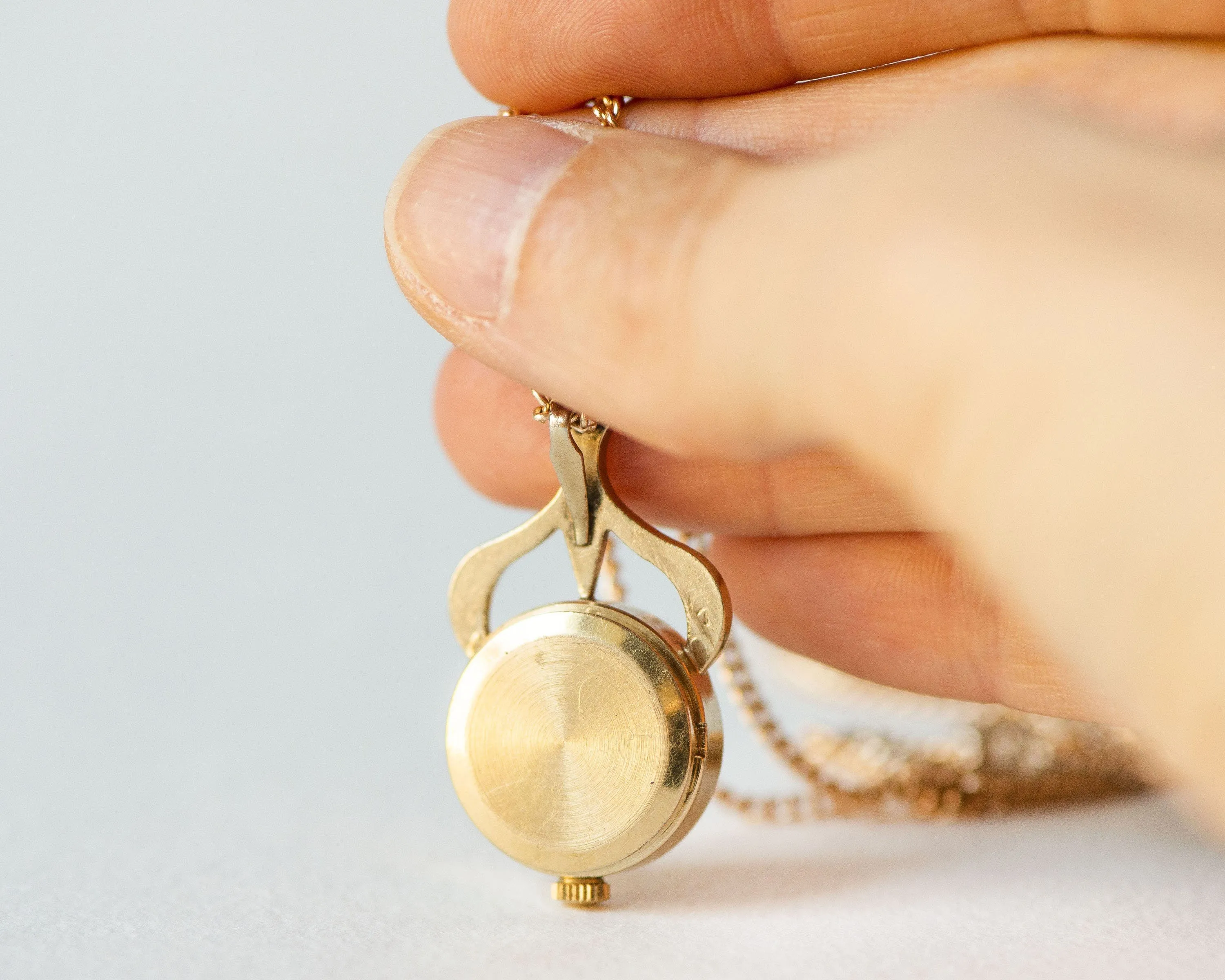 Flowers case watch necklace Seagull, women's pendant watch unique, ornamented watch pendant gold plated, rare design fashion pendant gift