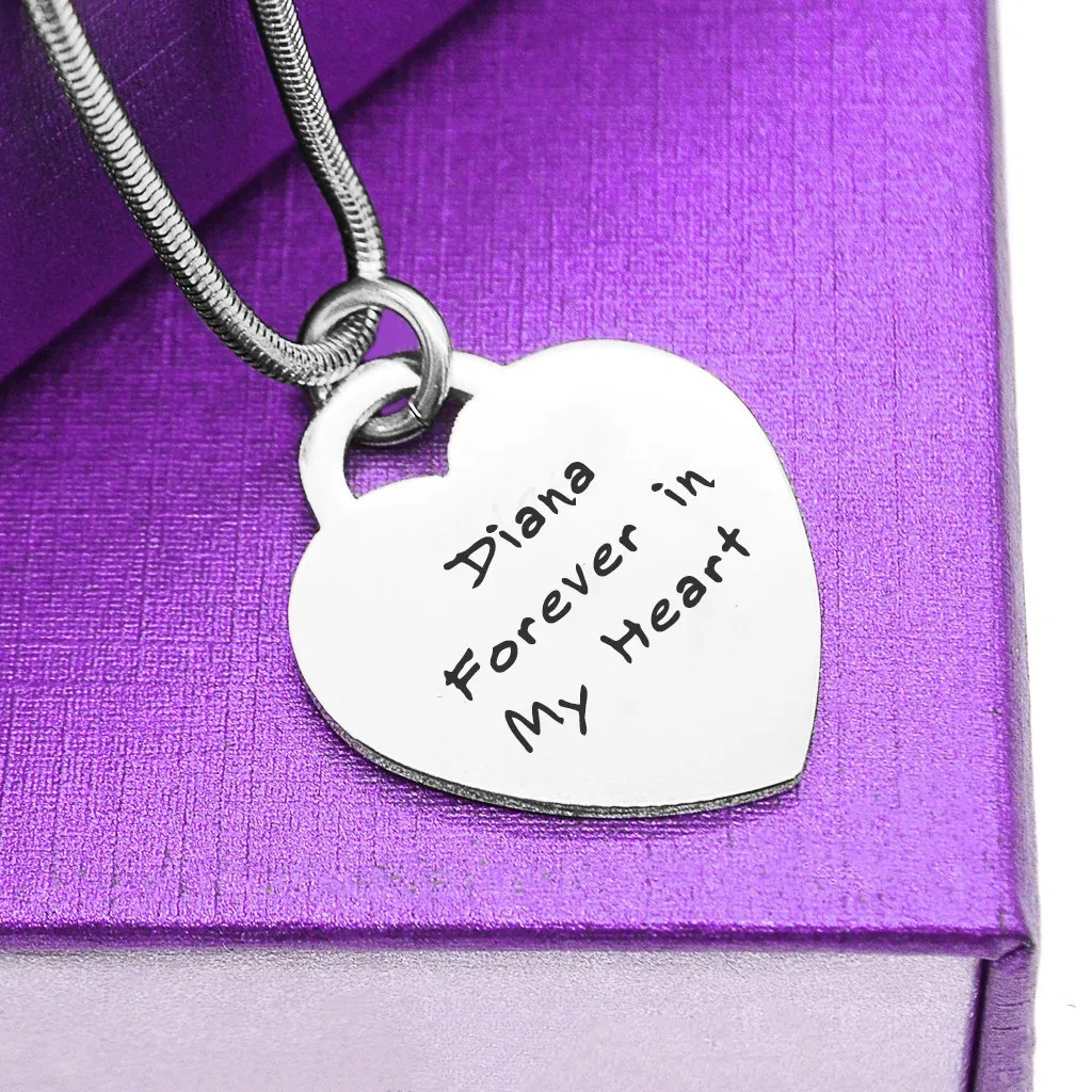 Forever In My Heart Handwriting Necklace