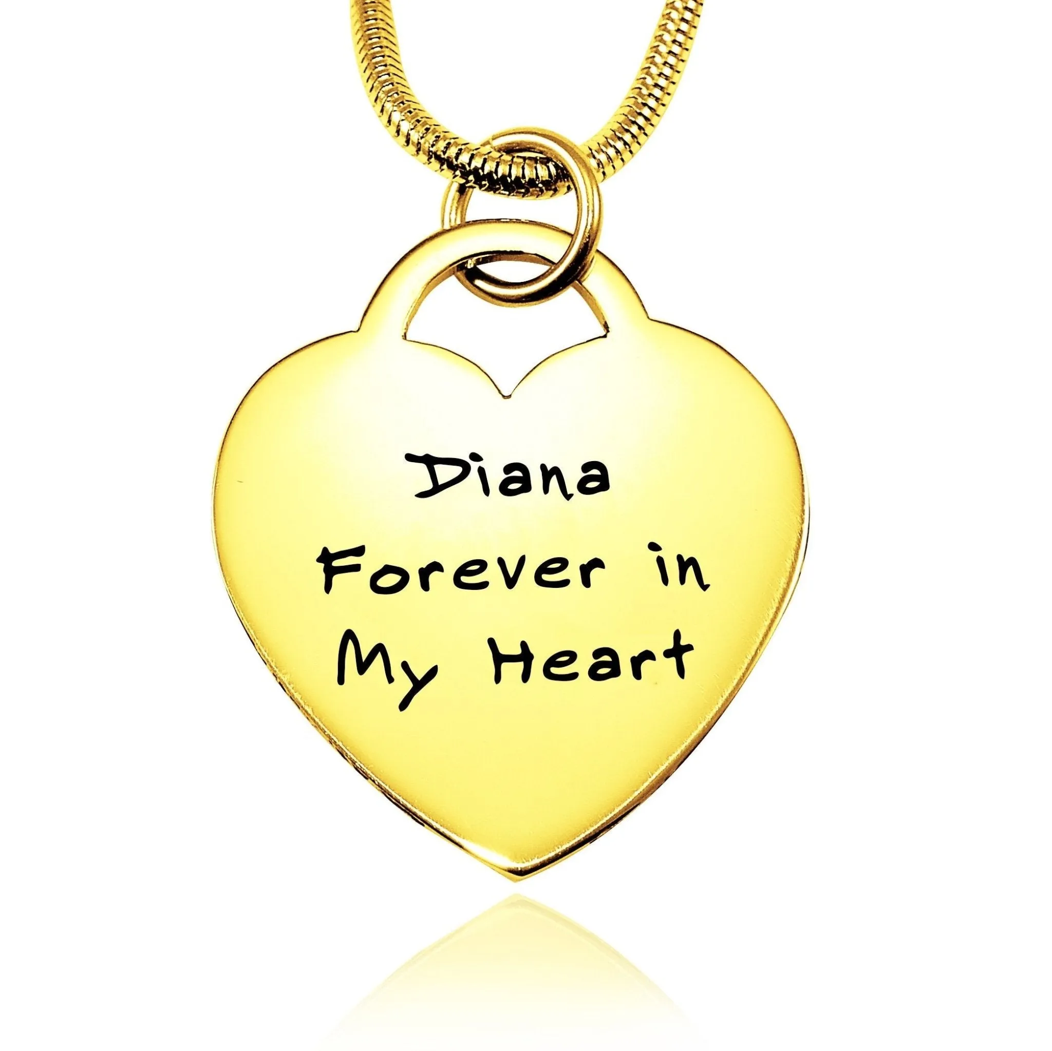 Forever In My Heart Handwriting Necklace