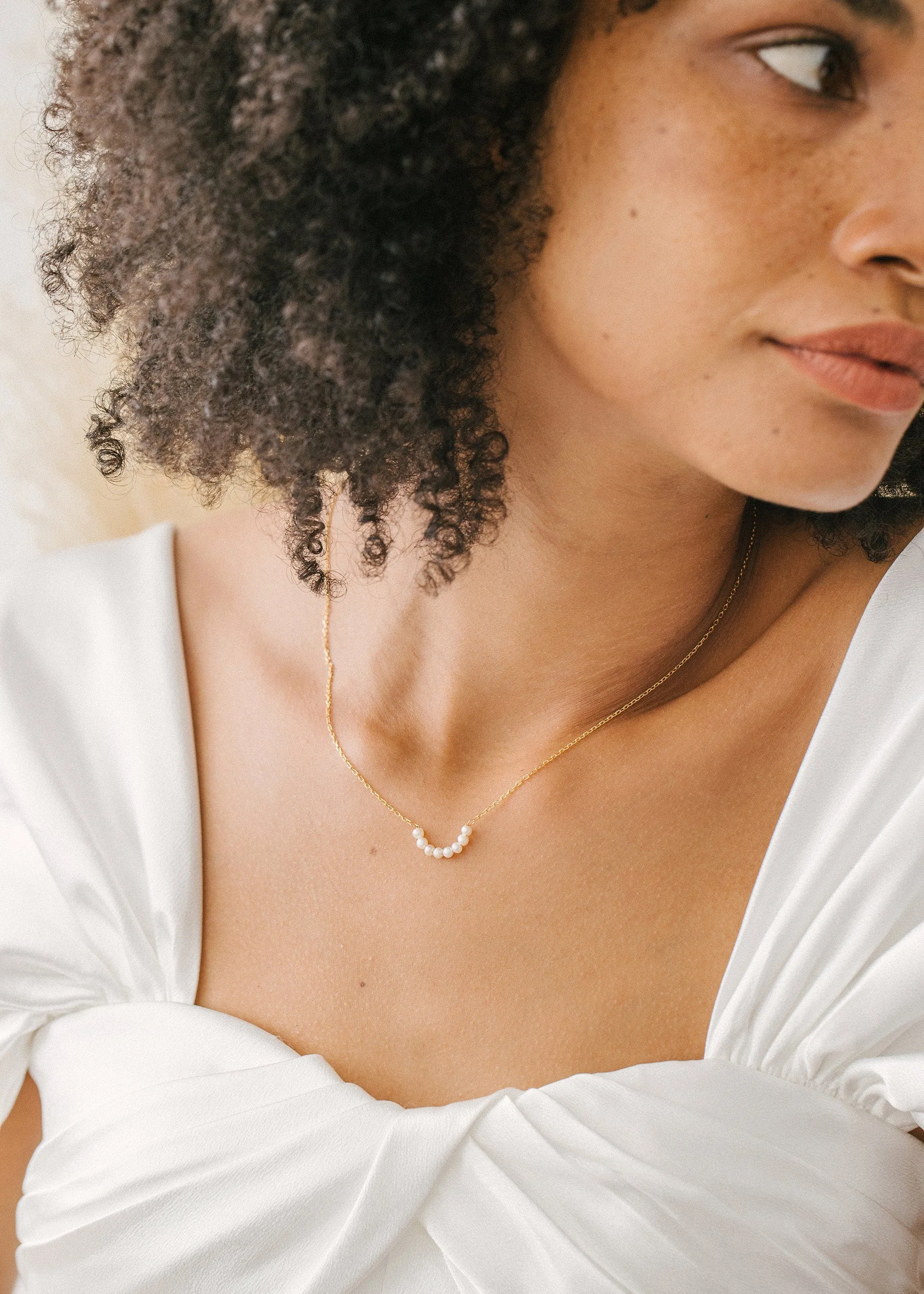 Friendship Circle Necklace  - Pearl Necklace