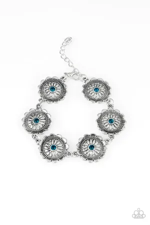 Funky Flower Child Blue Bracelet
