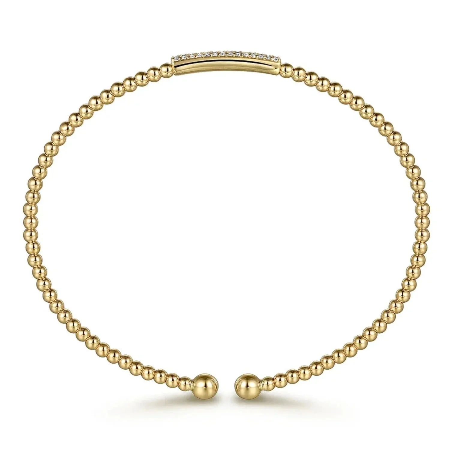 Gabriel & Co. Bujukan Mini Diamond Bar Bead Cuff Bracelet