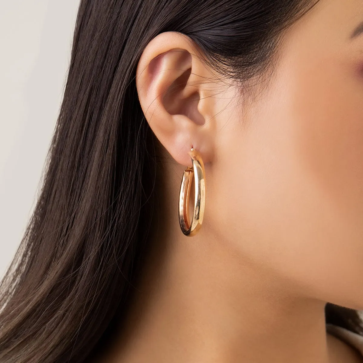 Geometric 12 Pieces Cross Butterfly Chunky Hoop Stud Earrings Set